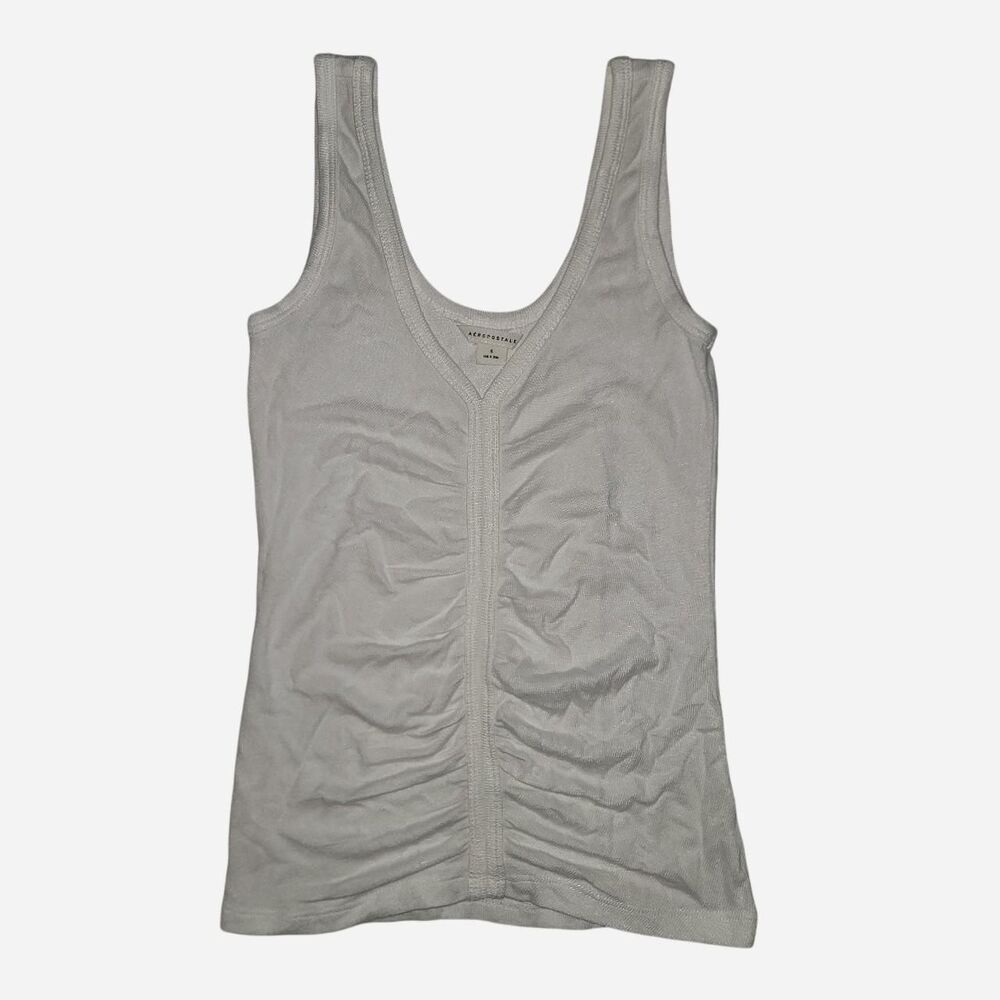 Aeropostale Women's White Tank Top